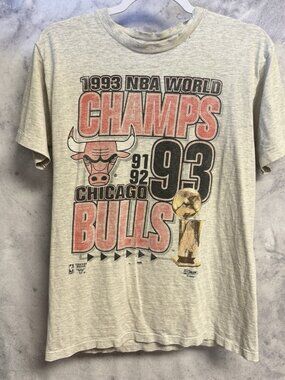 Vintage 90s Chicago Bulls 1993 Champions Salem Sportswear T Shirt Medium